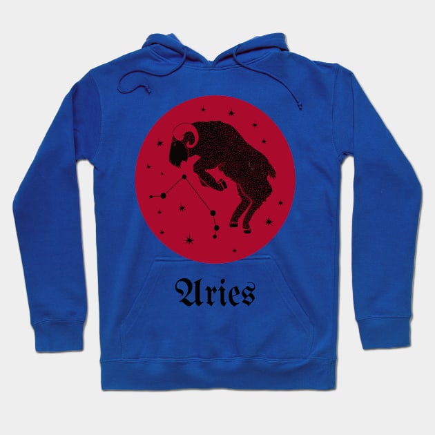 ARIES ZODIAC SIGN ARIES HOROSCOPE Hoodie by Top To Bottom